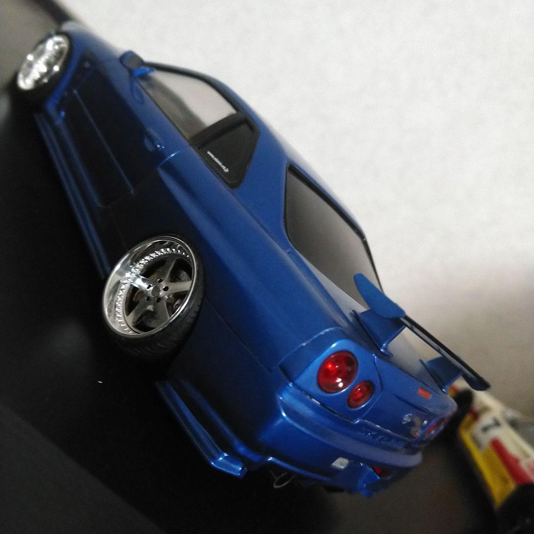 TAKE　青島1/24スカイラインGT-R34プラモデル完成品