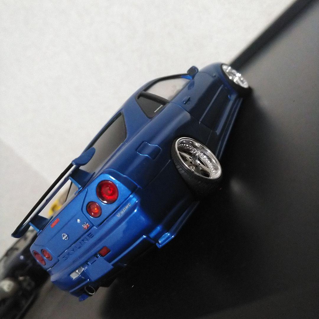 TAKE　青島1/24スカイラインGT-R34プラモデル完成品