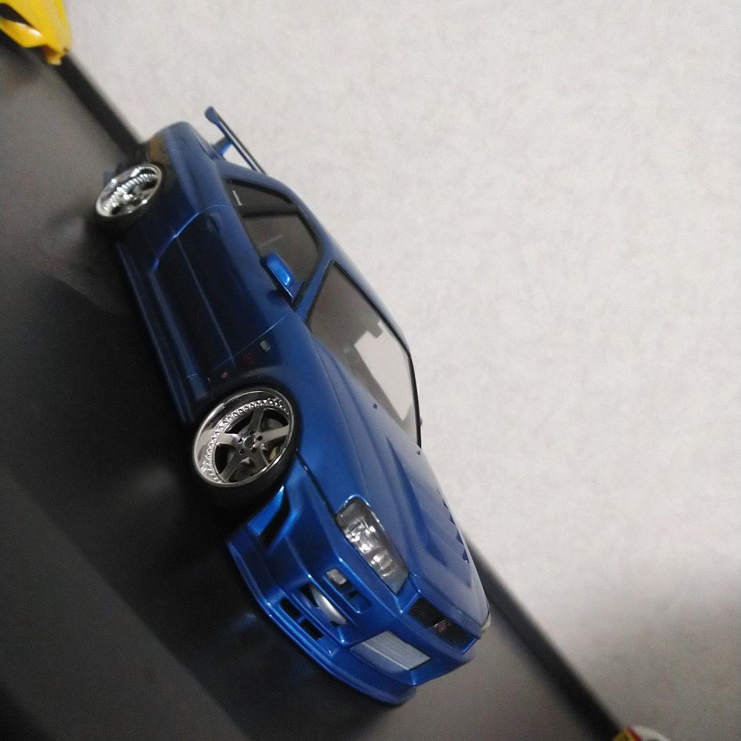 TAKE　青島1/24スカイラインGT-R34プラモデル完成品