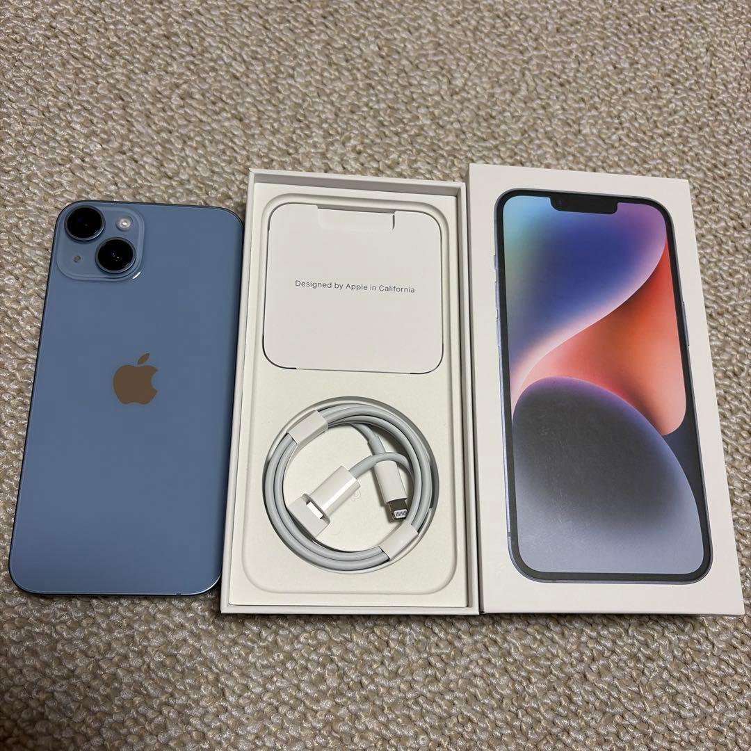 iPhone14 256GB ブルー SIMフリー 初期化済 - メルカリ