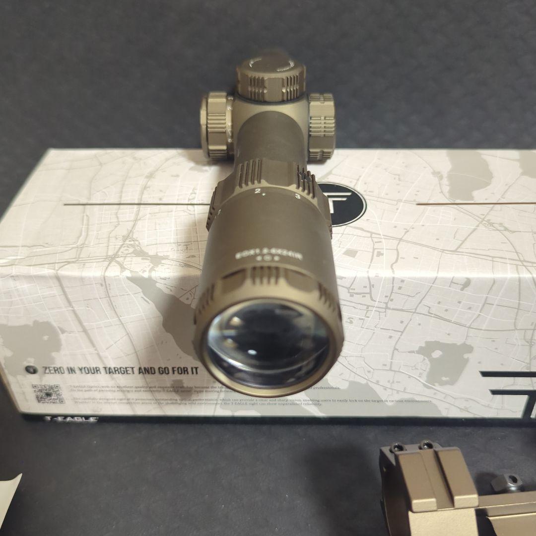 T-EAGLE EOX1.2-6X24IR 光学スコープ、レッド/グリーンイルミ