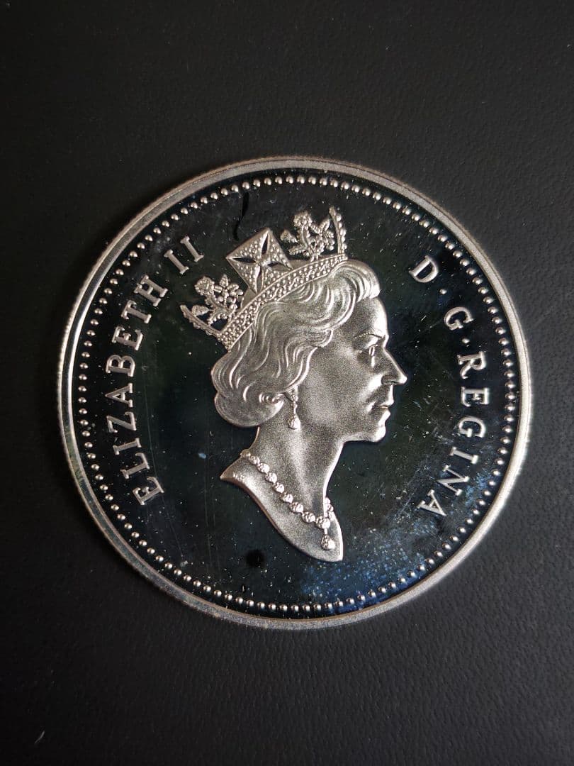 加 DOLLAR 225周年記念(1774〜1999) PF銀貨、説明書付