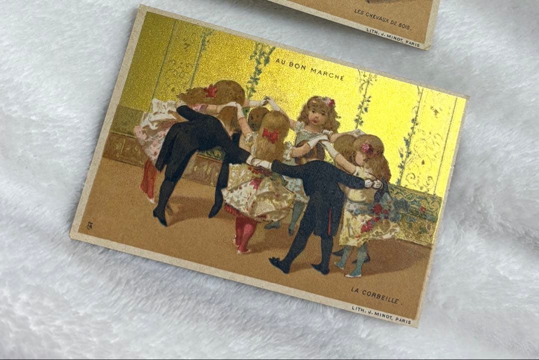 フランスアンティーク◇ボンマルシェ◇クロモカード - メルカリ