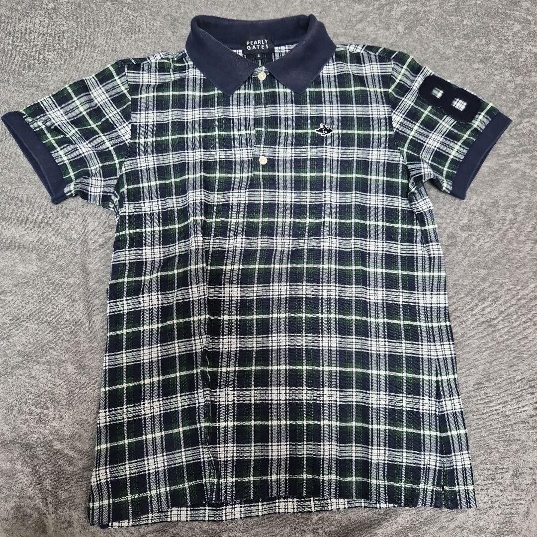 PEARLY GATES チェック柄ポロシャツ サイズ4 - メルカリ