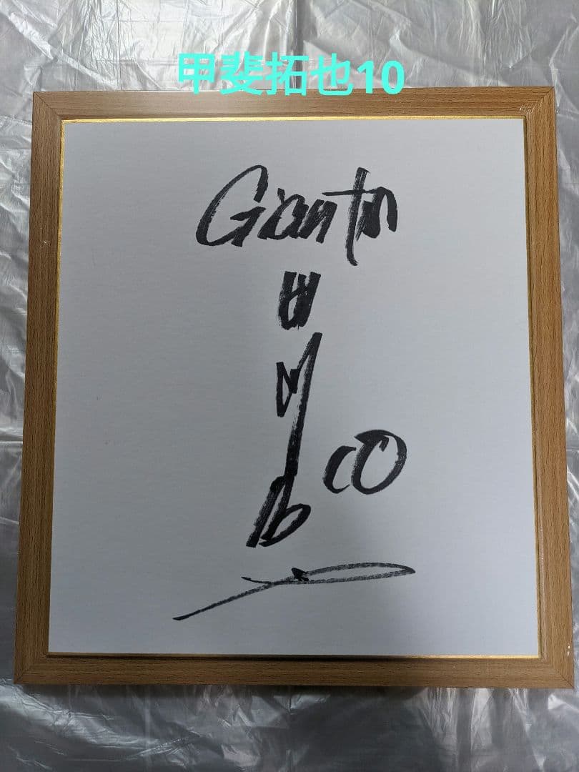 巨人 甲斐拓也 サイン 色紙 ジャイアンツ 10番 ホークス - メルカリ