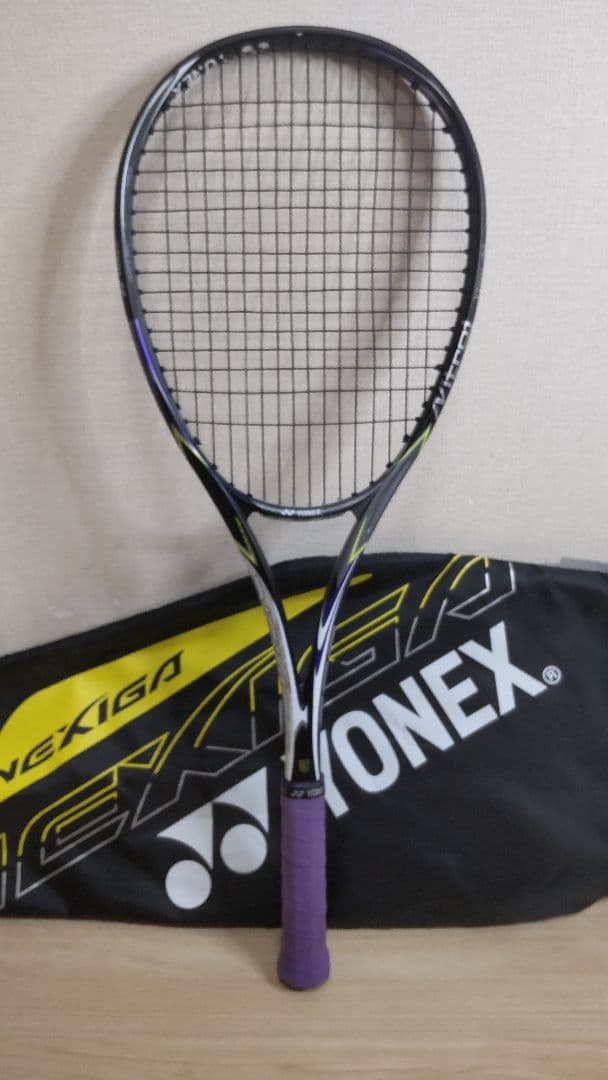 美品☆ヨネックス ネクシーガ80S 紫☆ソフトテニスラケット - メルカリ
