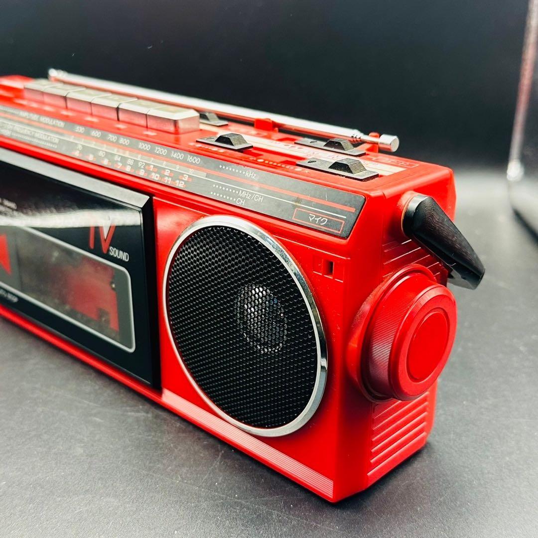 Victor RC-S120 ビクター ラジカセ レッド - メルカリ