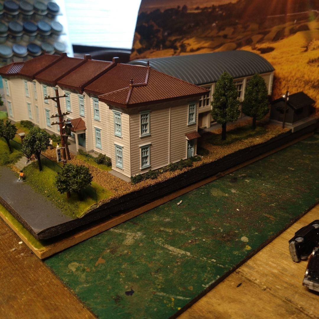 Nゲージ 小学校ミニジオラマ（自作）