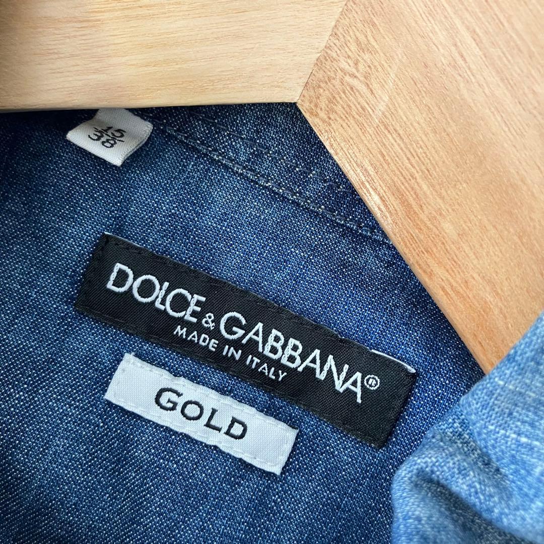 伊製 DOLCE&GABBANA vintage加工 デニムシャツ/ダンガリー - メルカリ