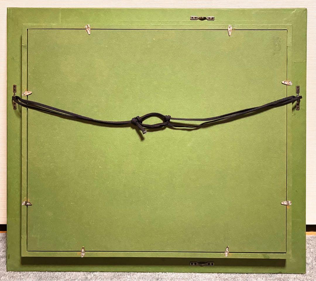 【大作】F8号手描き油彩　ジミー大西【マンハッタン】額縁　サイン　落款　代表作