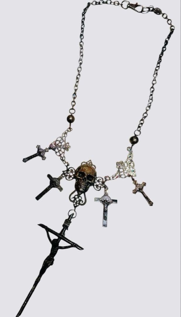 ☆1点物☆ジャンポールゴルチエ☆5クロススカルカルマアンティーク