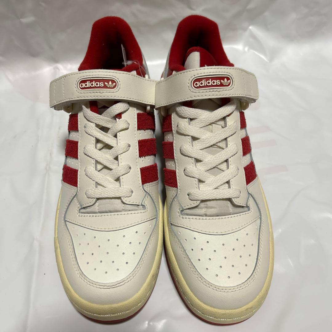 新品 アディダスadidas フォーラム・ロー FORUM 27.5cm 白赤