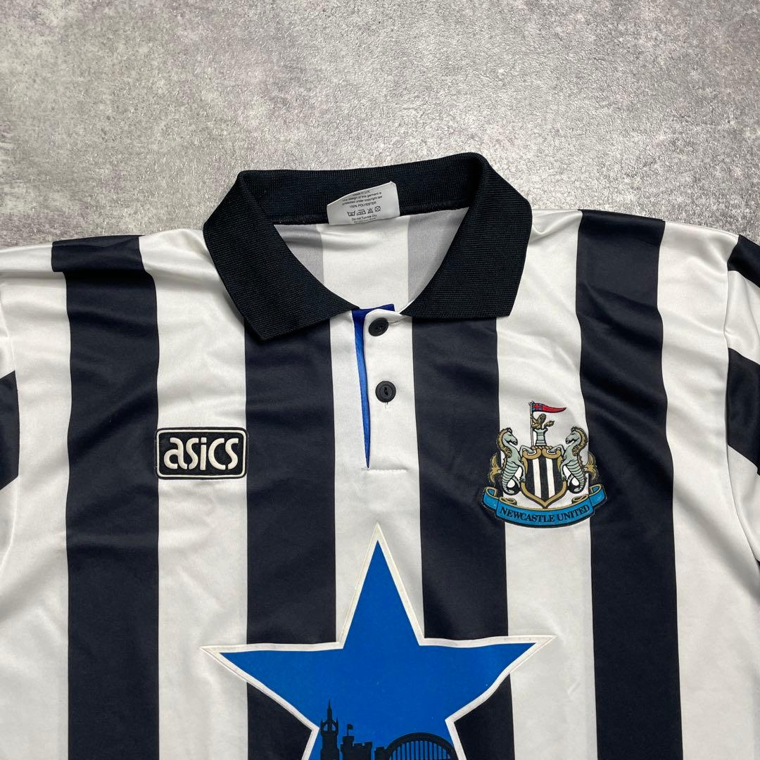 93/95 asics ニューカッスルユナイテッド Home S/S 英国製】 - メルカリ