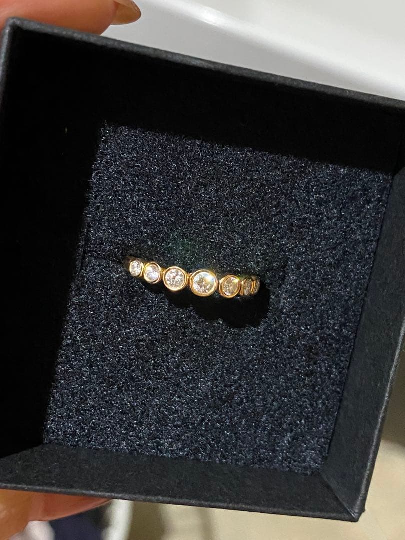 ハーフエタニティリング K18 ダイヤモンド 0.3ct Bague03