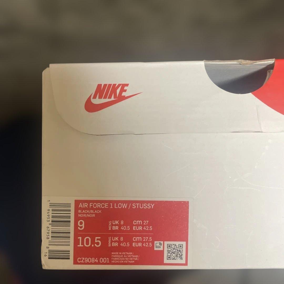 靴 Nike Air Force 1 Low Stussy 27.5cm