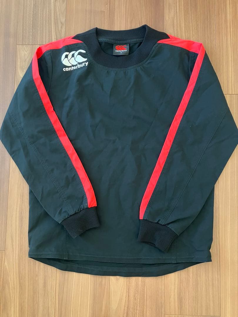 canterbury 長袖ウォームアップウェア S 黒/赤 ピステ - メルカリ