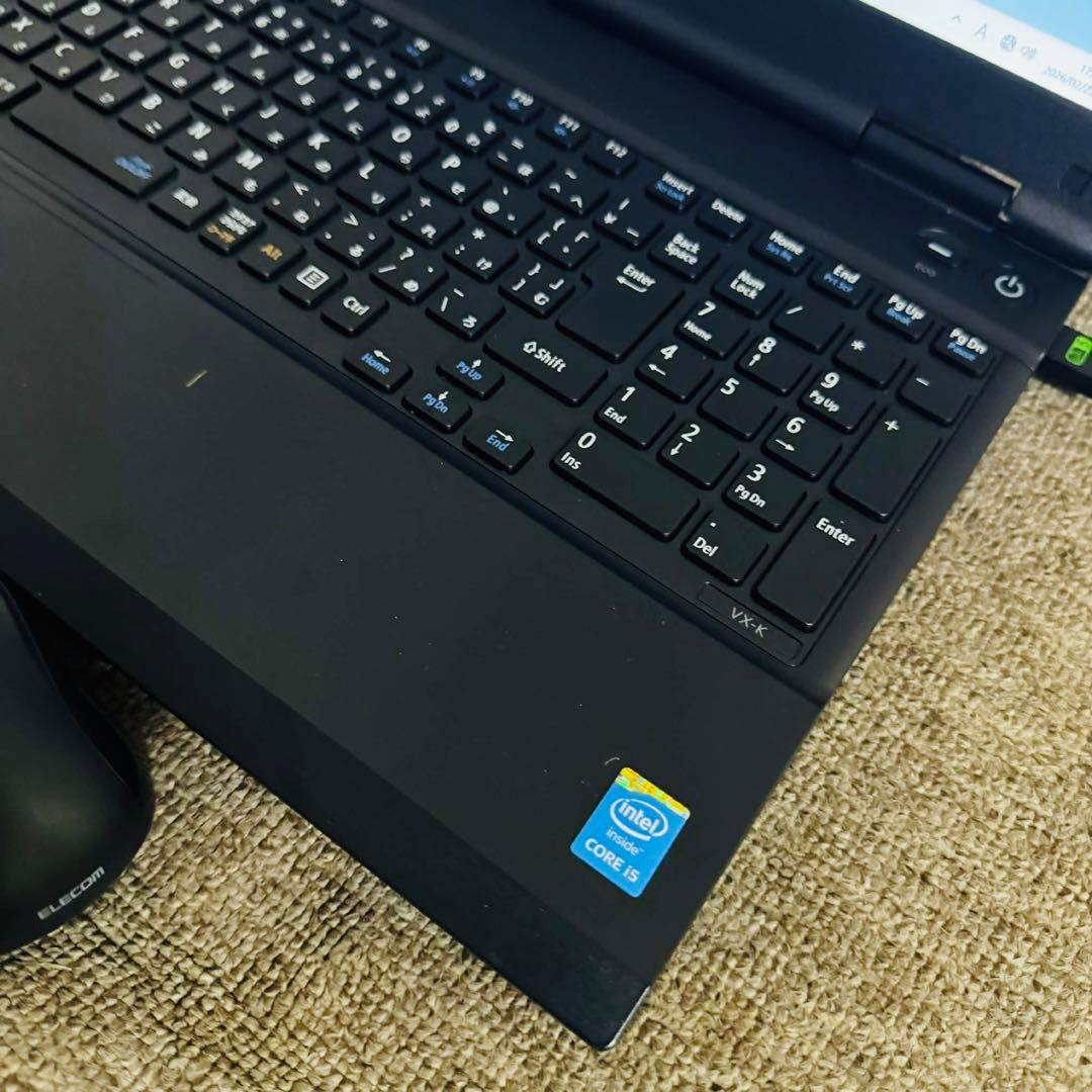 S284 NECノートパソコン i5メモリ8G高速Windows11オフィス付き - メルカリ