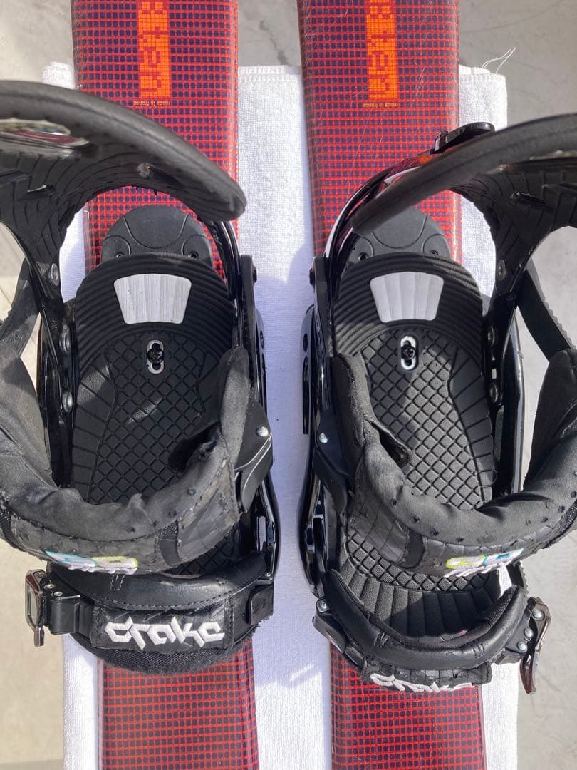 ショート(ファン)スキー スノーボード ブーツ用SALOMON×DRAKE 赤