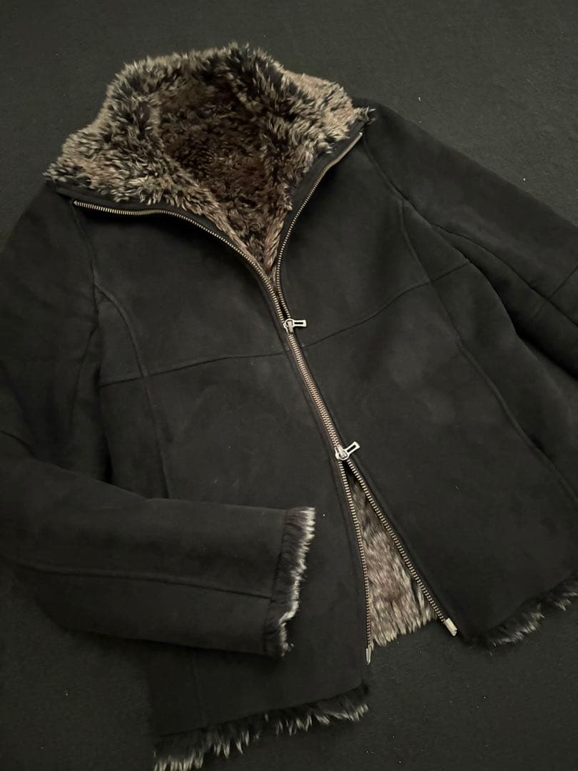 shade shellac fake fur jacket 00s y2k - メルカリ