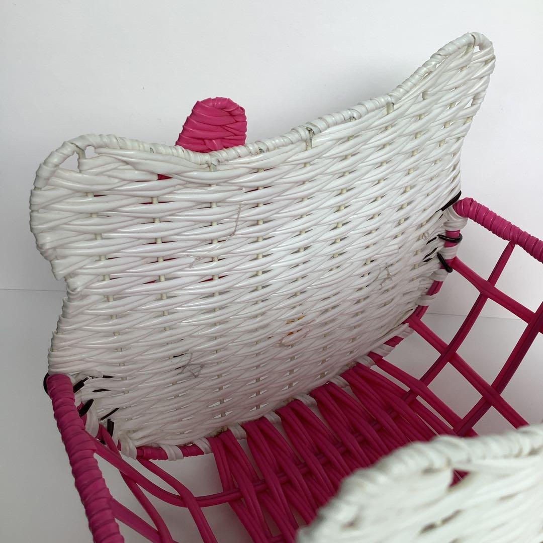 キティ　かご　レトロ