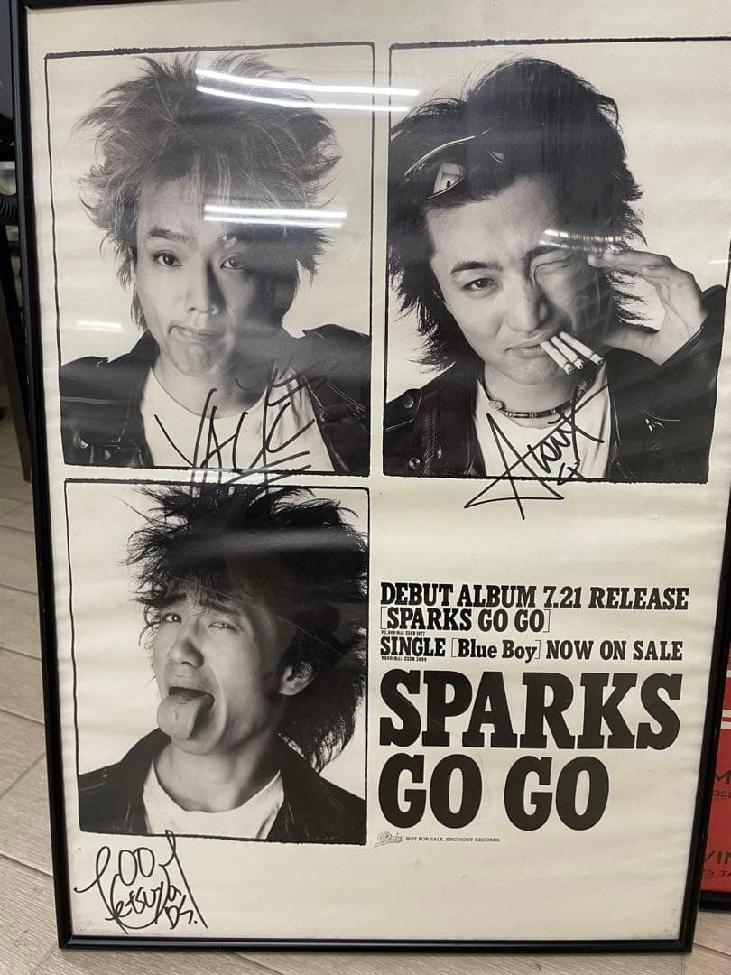 ポスター5枚（スパークスゴーゴー、ザ・コレクターズ、ザ・ハイロウズ、スピッツ他）