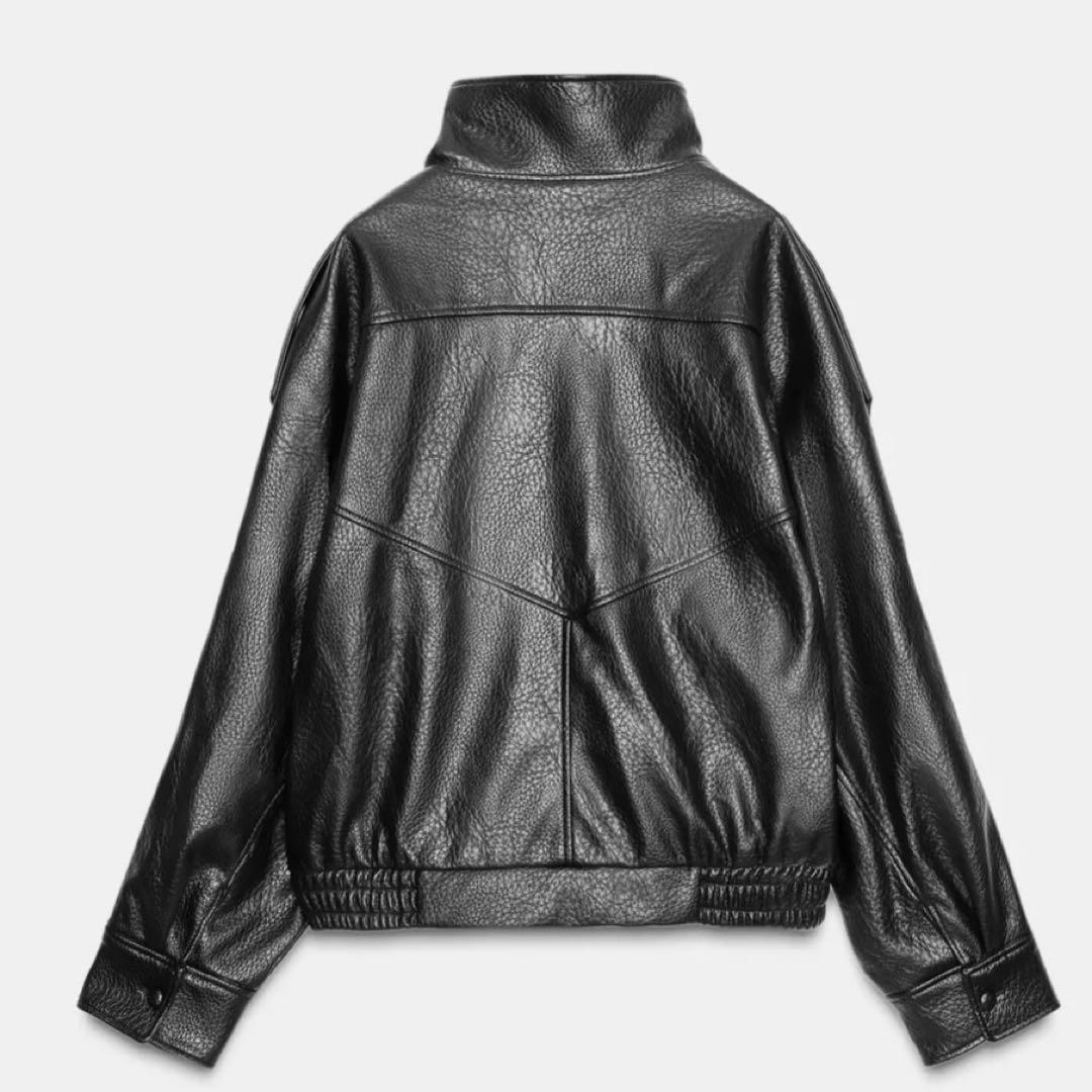 完売品*ZARA フェイクレザージャケット XS ブラック 今期新作 - メルカリ