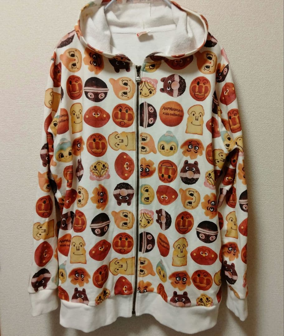 バンダイ リアル ベーカリー アンパンマン スウェット フーディ パーカー 美品