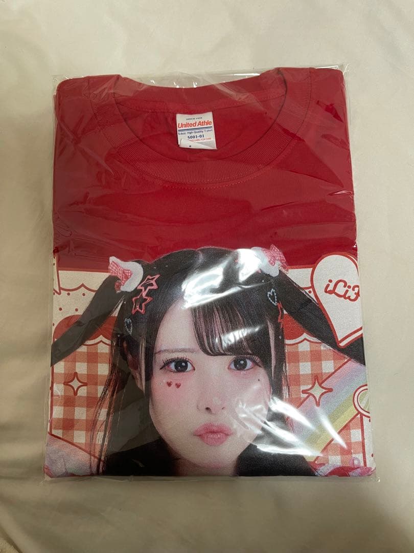 iLife オンラインくじA賞超!推しTシャツ心花りり実写T アクキーおまけ