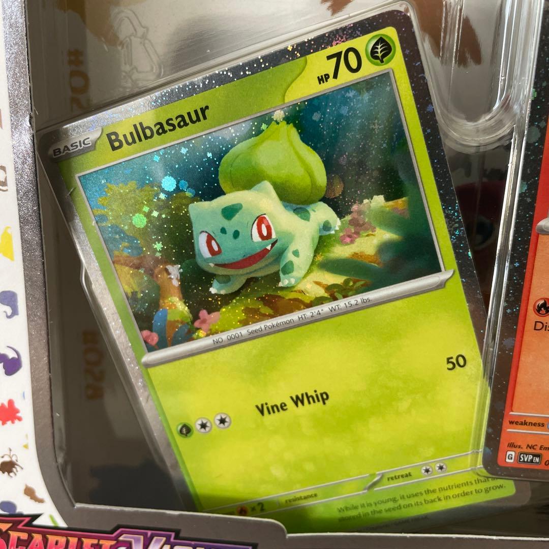 ポケモンカードプロモ ヒトカゲ、ゼニガメ、フシギダネ151英語版プロモ