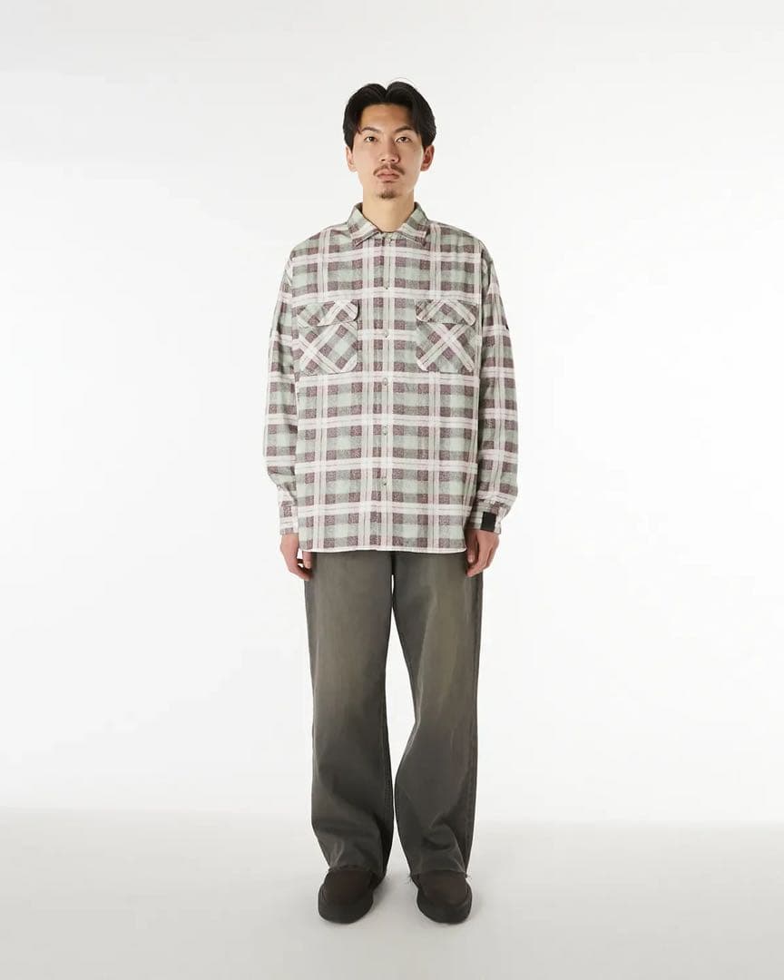 N.HOOLYWOOD x BIG MAC コットン チェック ネルシャツ N.HOOLYWOOD COMPILE × BIG MAC [エヌハリウッドコンパイル×ビッグ