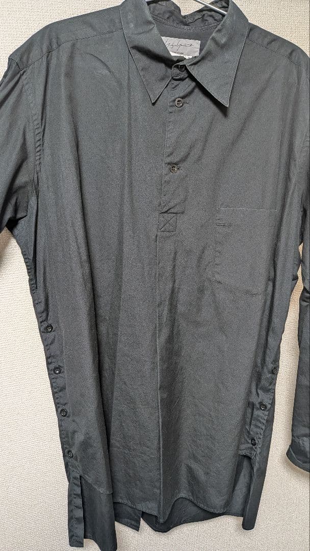 Yohji Yamamoto POUR HOMME 黒シャツ サイズ3 - トップスオンライン