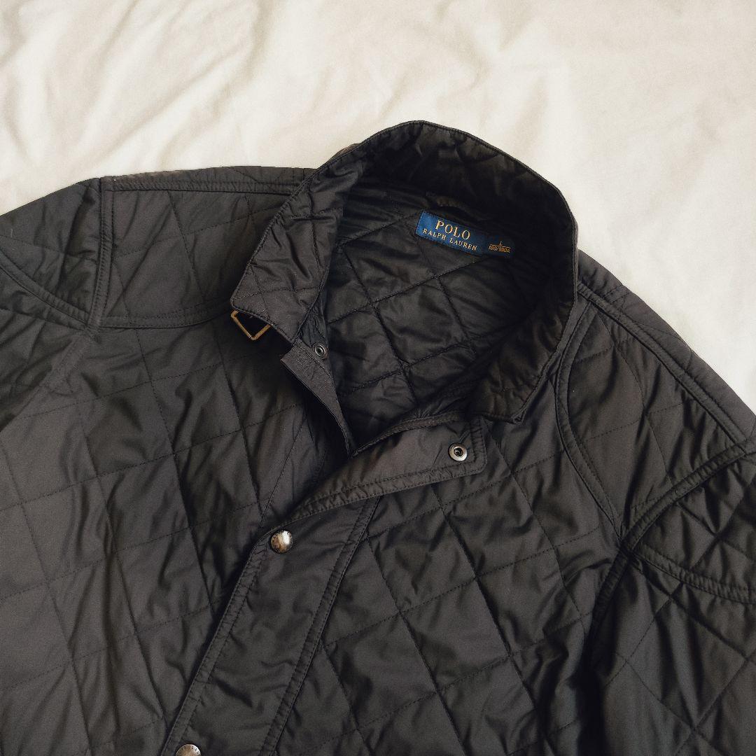 現行モデル】ポロラルフローレン☆キルティングジャケット 黒 Lサイズ