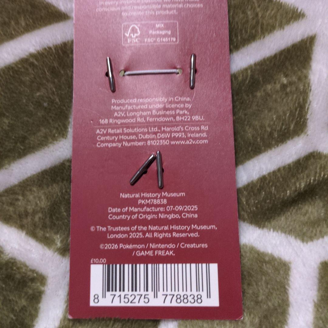 新品・完売品】ポケモン ロンドン自然史博物館 イーブイ キーホルダー