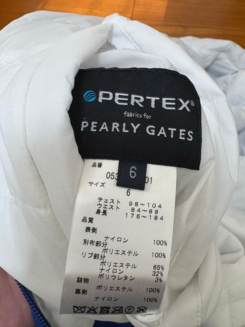 試着のみ！PEARLY GATES リバーシブル中綿ブルゾン サイズ6 - メルカリ