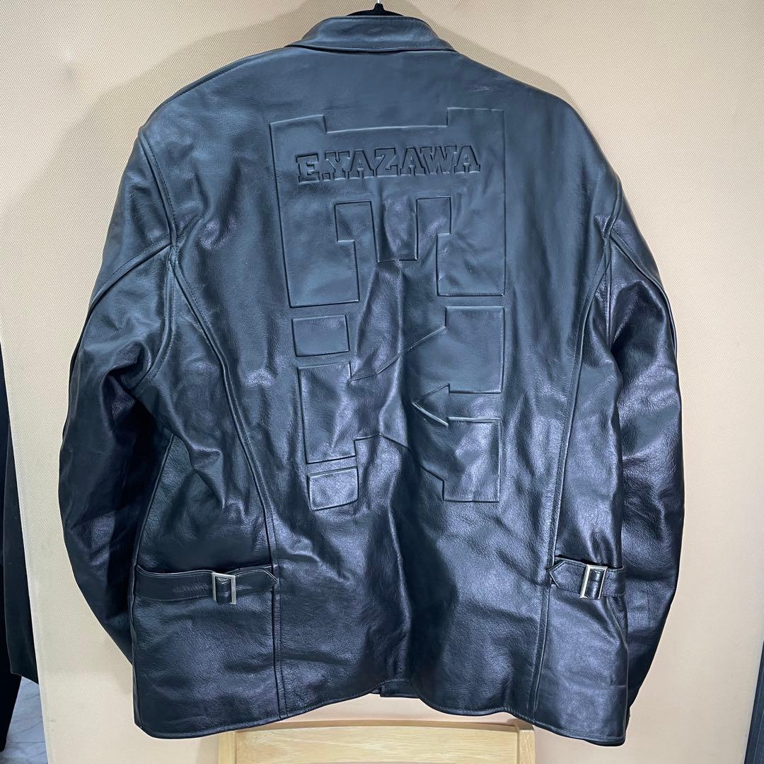 AF052 希少 矢沢永吉 革ジャン レザー ライダースジャケット LL - メルカリ