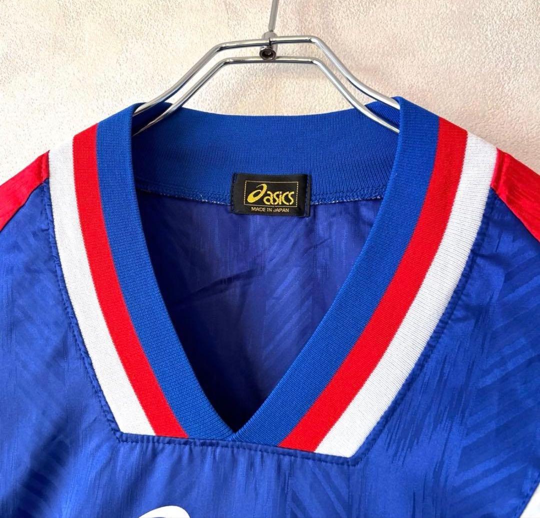 専用！90s asics アシックス 日本代表 ピステ ナイロン プルオーバー