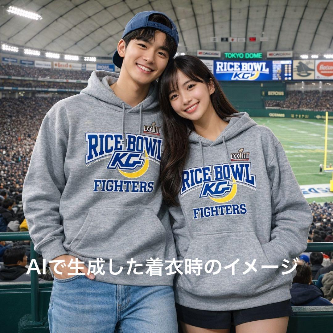 関西学院大学 KG FIGHTERS RICEBOWL出場記念 パーカー LL