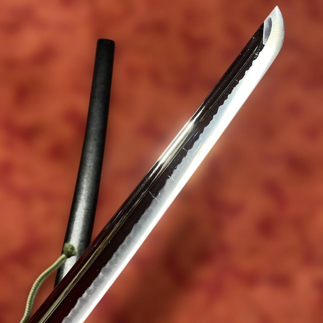 豪華居合刀 黒革巻柄 鶴松図楕円鍔 黒梨地鞘 - メルカリ