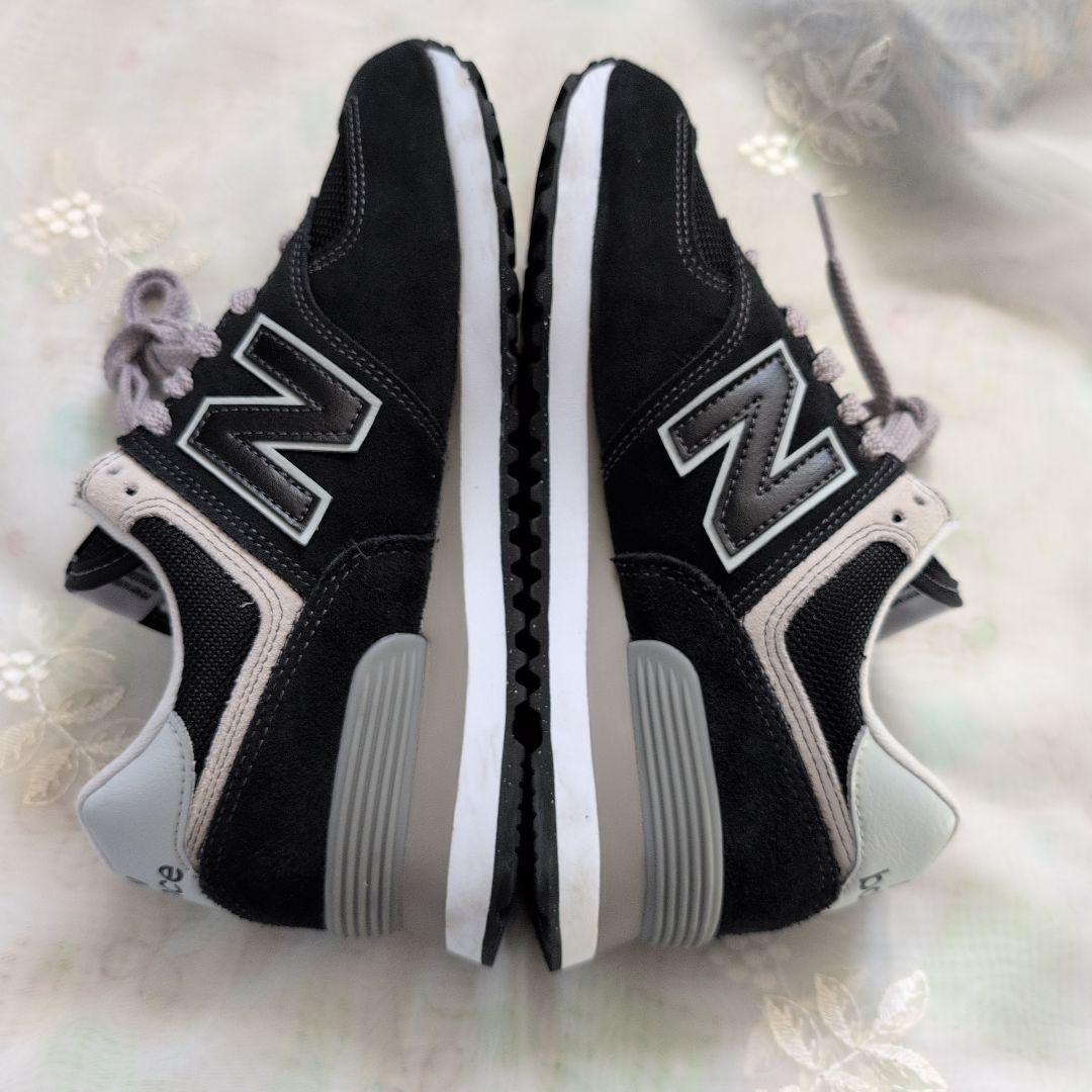 New Balance 574 ブラック 23.5cm