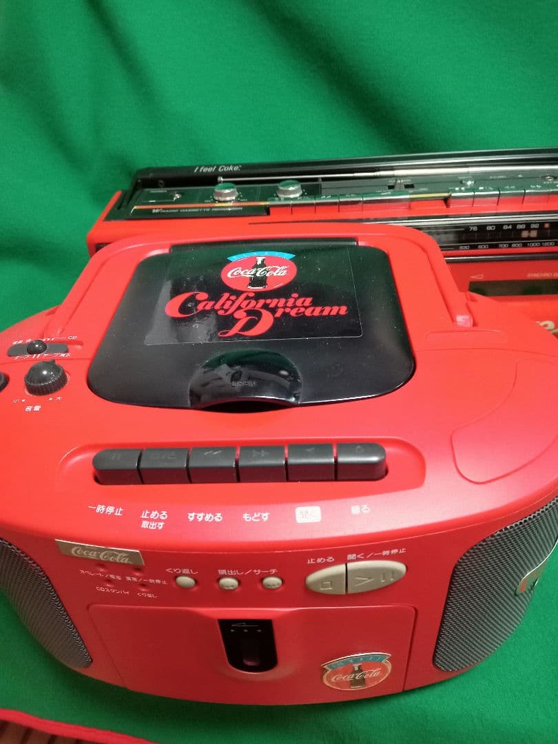 Coca-Cola ラジカセ 赤、CD2台セットジャンク品 - メルカリ