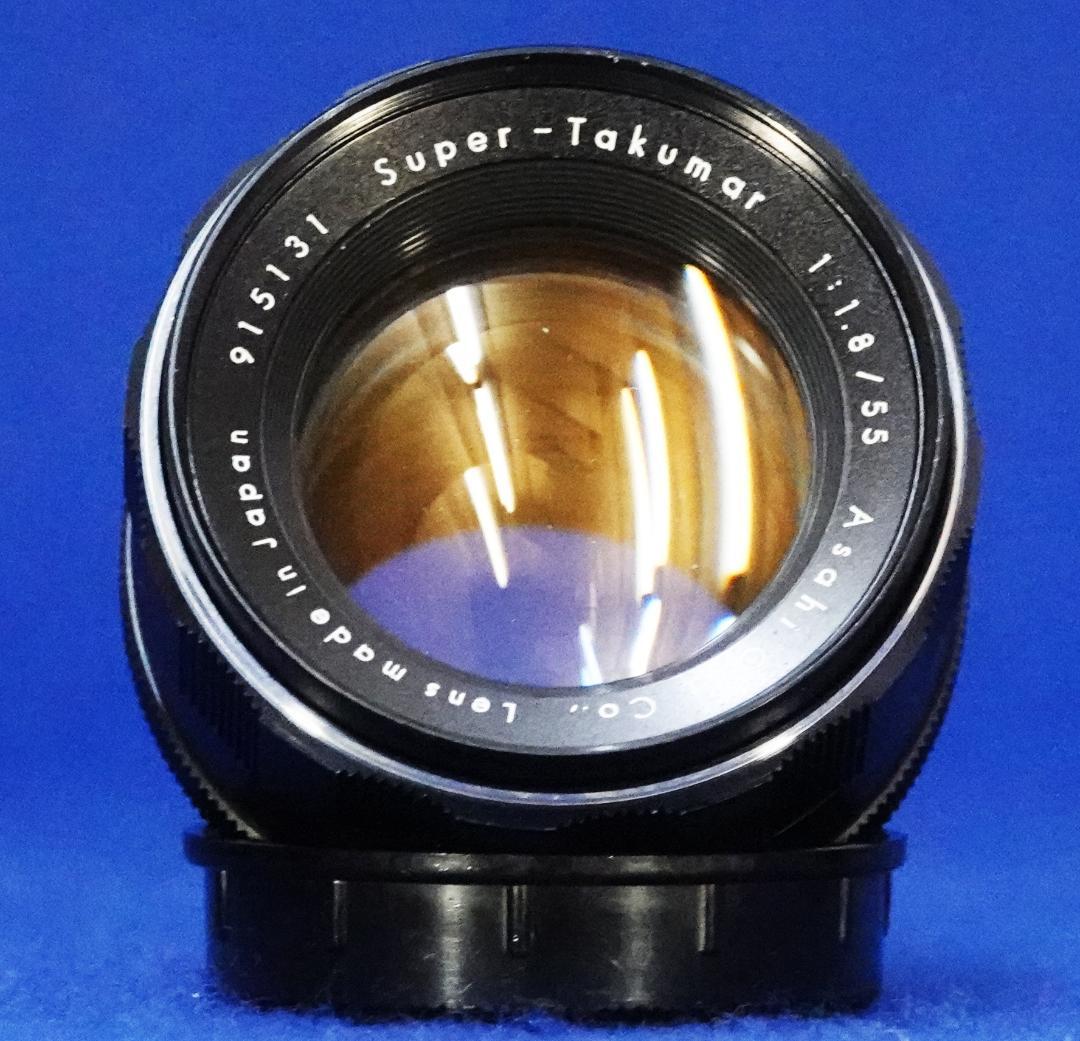915131　極上美品フレア有　前期型Super-Takumar　F1.8/55