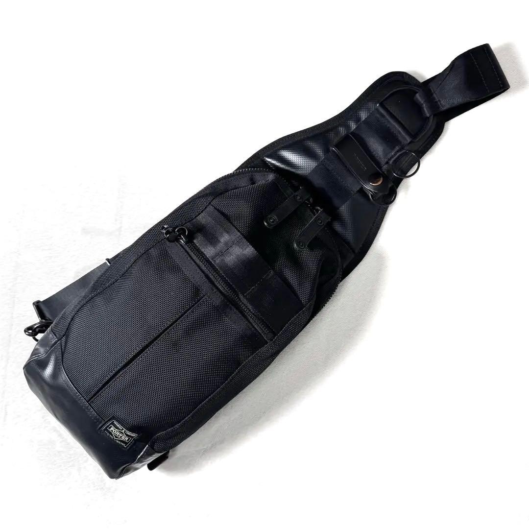 PORTER ポーター ヒート ボディバッグ スリングショルダー 黒 - メルカリ