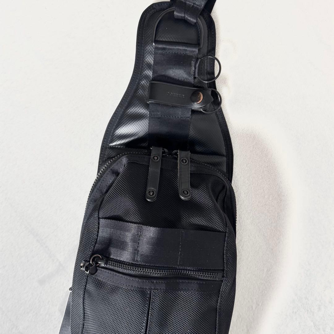 PORTER ポーター ヒート ボディバッグ スリングショルダー 黒 - メルカリ