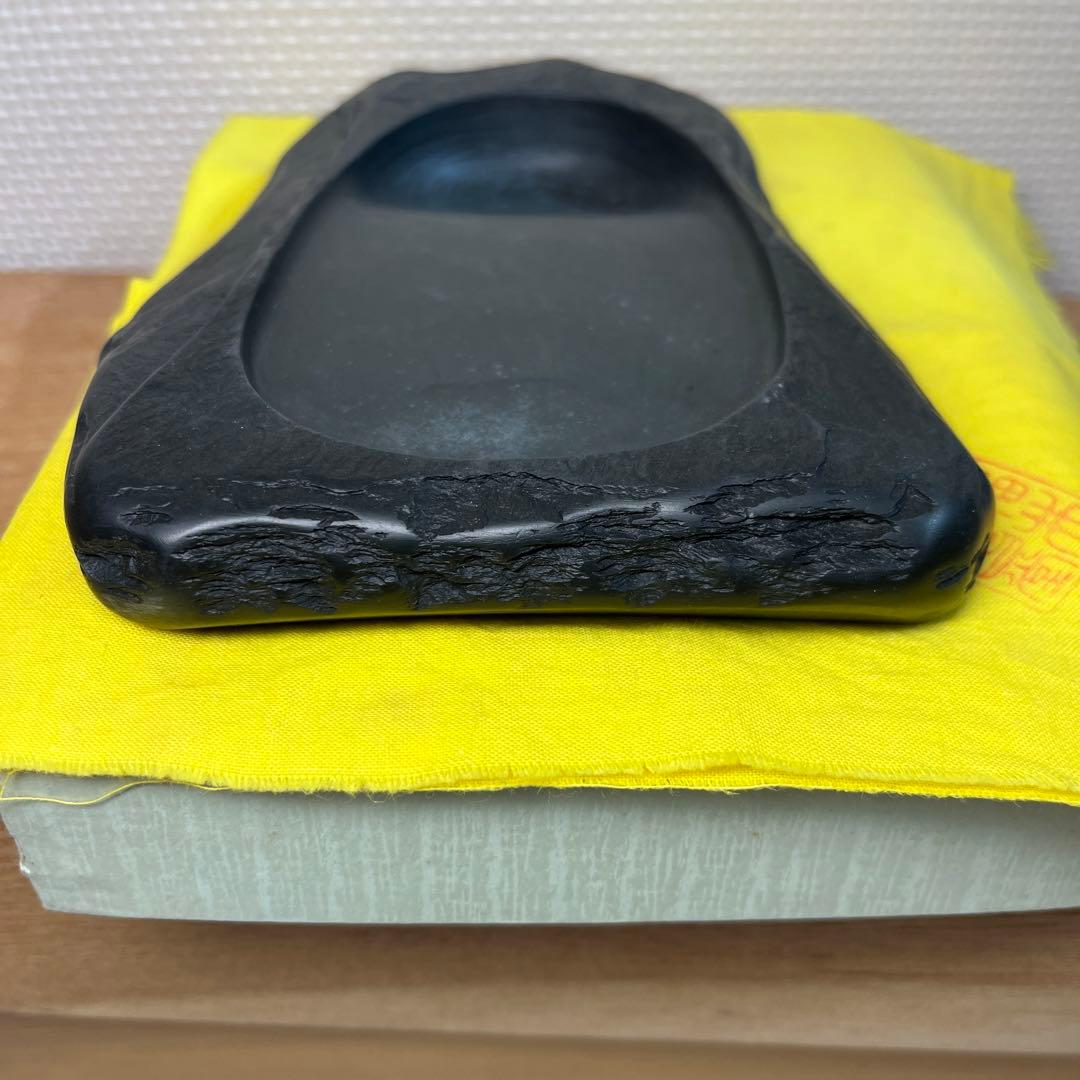 近江名産 石紋綺麗 ⭕️希少 高島虎斑石硯 福井永昌堂製 天然硯 泰石作