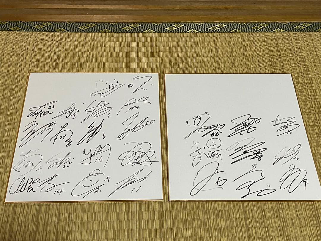 浦和レッズレディース 2019シーズン直筆サイン色紙寄せ書き2枚 - メルカリ