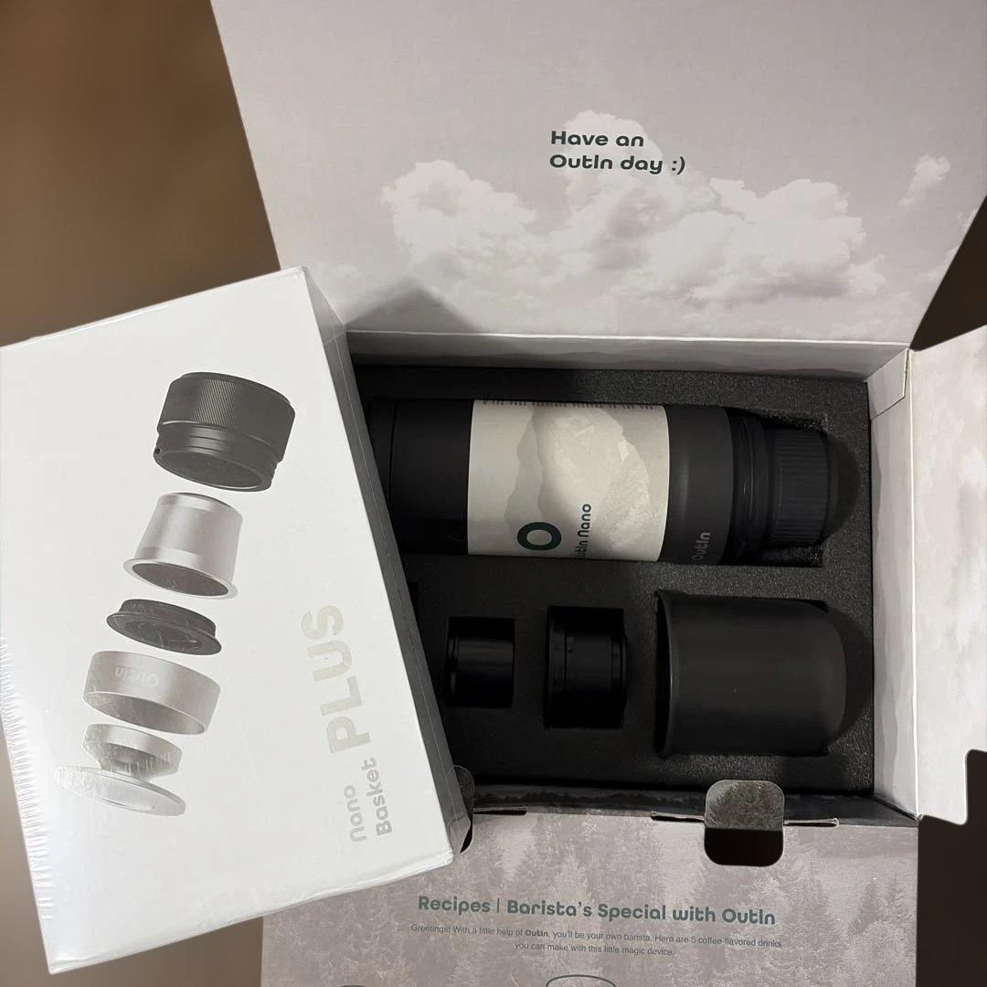 アウティン　ポータブル　エスプレッソ　マシン　バスケットプラスセット Amazon | OutIn ナノエスプレッソアクセサリーキット、バスケット