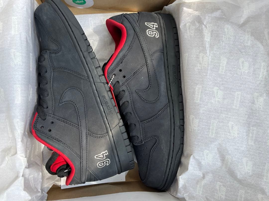Supreme × Nike SB Dunk Low Black 28.5cm
