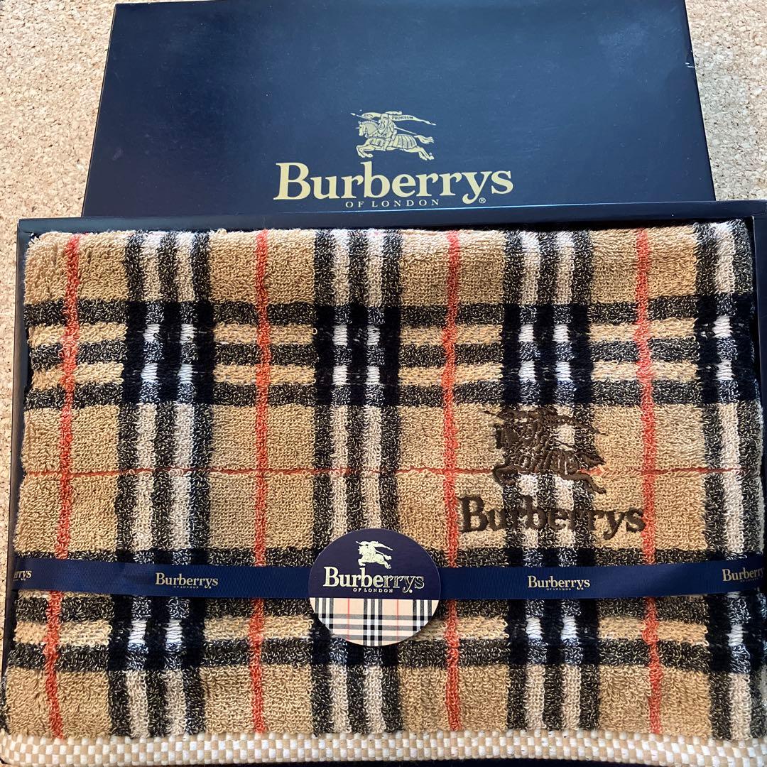 バーバリー バスタオル ノバチェック キャメル色 - メルカリ