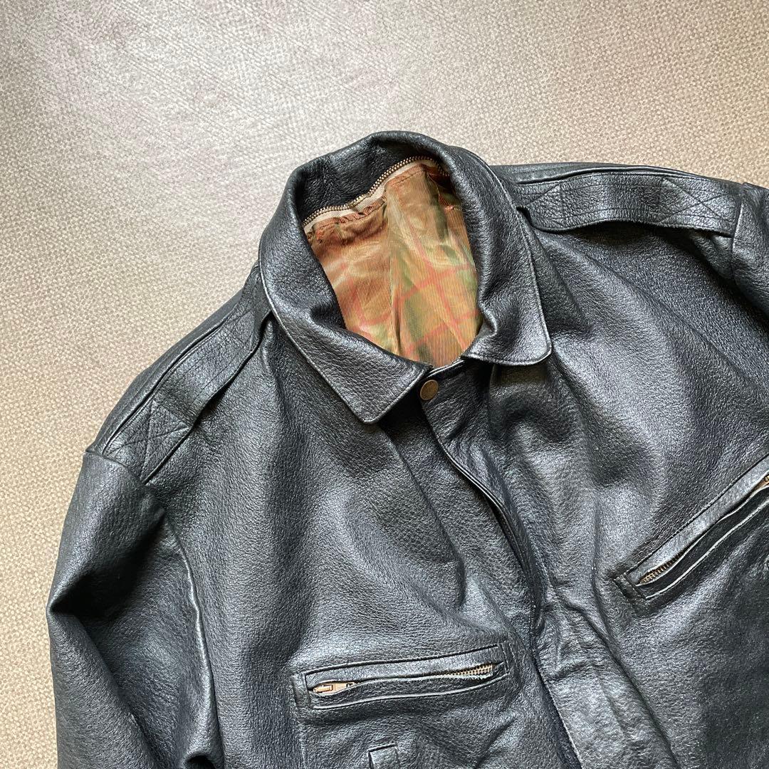 【希少】80年代 C.P.Company レザーブルゾン ジャケット 50