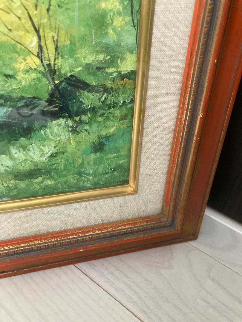 油彩画 山と川の風景 北岳 今井弘画伯 F8号 - メルカリ